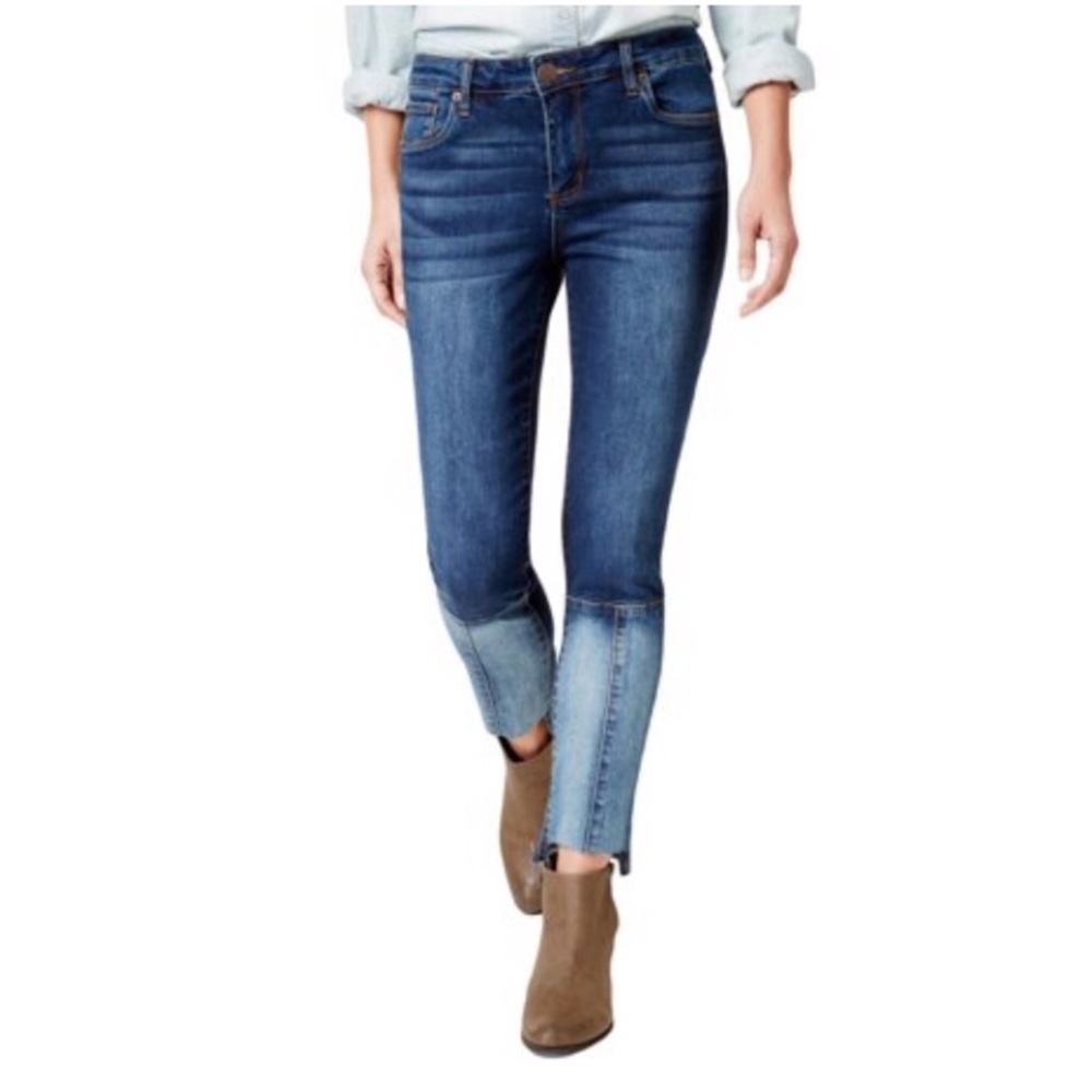 STS Blue Patch Step Hem Skinny Jeans NWOT Sz 25